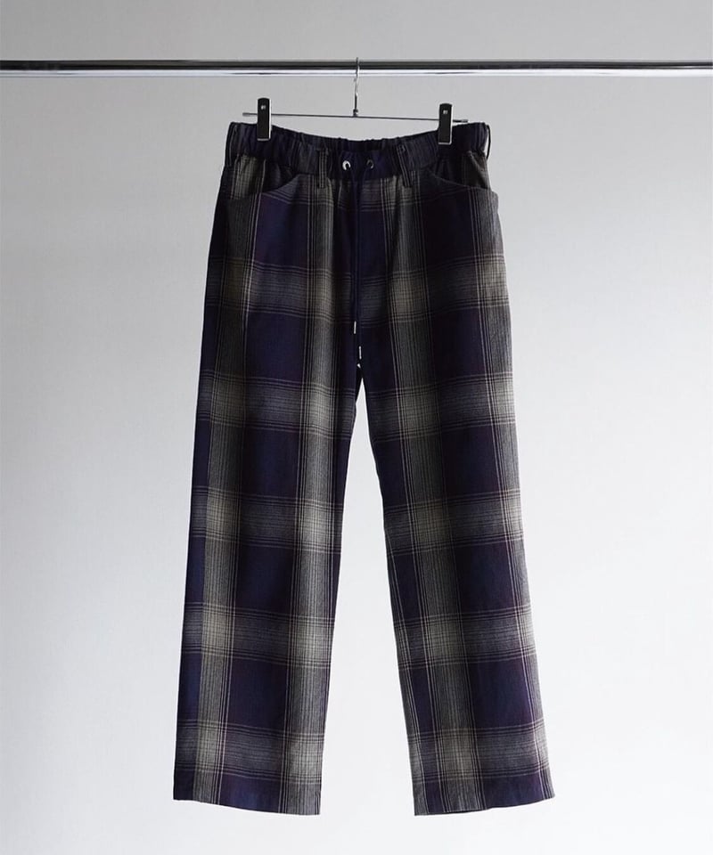 ANCELLM FLANNEL CHECK EASY SLACKS PANTS | Muste ANCELLM FLANNEL CHECK EASY SLACKS PANTS | Muste
