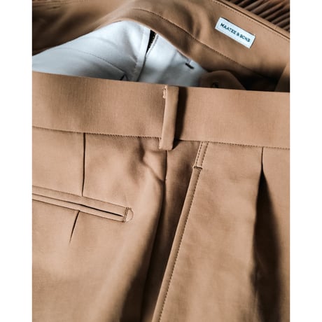 MAATEE&SONS DRESS TROUSER "WELSH" 二重織OX