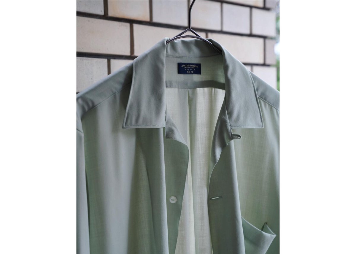 ♠【マージャーズ】✨希少品　✨美品　ウール100%　イタリア製　グリーン　M相当 S Max Mara(エスマックスマーラ) 長袖シャツ919106226 919106226