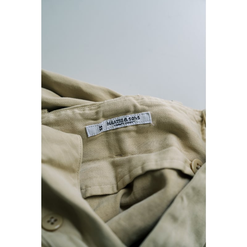 MAATEE&SONS ドゥルン CHINO TROUSER | MusterWerk