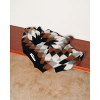 slopeslow BRUSHED DOUBLE JACQUARD CREW NECK SWEATER