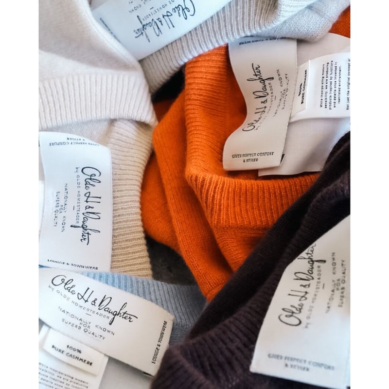 Olde H & Daughter CASHMERE V-NECK KNITWEAR | Mu
