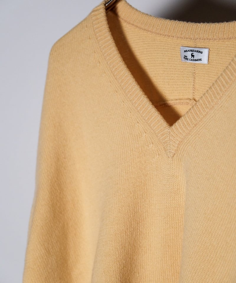 MAATEE&SONS ド度詰めCASHMERE V/N SWEATER | MusterWerk MAATEE&SONS ド度詰めCASHMERE V/N SWEATER | MusterWerk