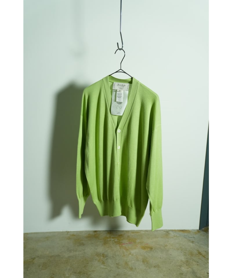 トップス Olde H & Daughter SILK CARDIGAN Olde Homesteader & Daughter Silk Plain Stitch V Neck