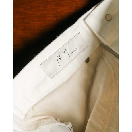 ANCELLM Ex. DAMAGE DENIM STRAIGHT 5P PANTS
