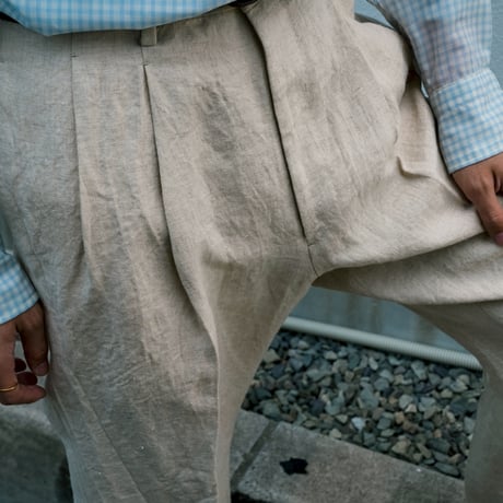 MAATEE&SONS Ex. SHIRAHAMA "Italian 生Hemp Gabardine"