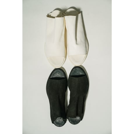 GUIDI "E29C" KANGAROO REVERSE OPEN TOE / FLAT SOLE LEATHER