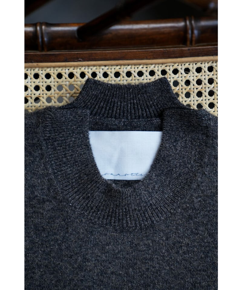 nonnotte SLIT CREW NECK PULLOVER | MusterWerk