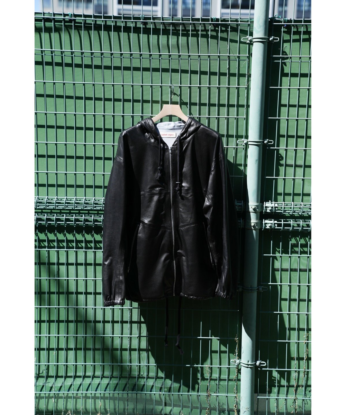 barbell object -ex- leather 3b jacket