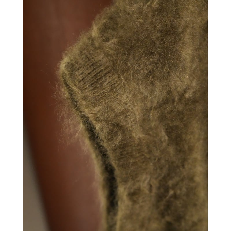 Olde H & Daughter Ex. FUR CASHMERE N/B VEST | M