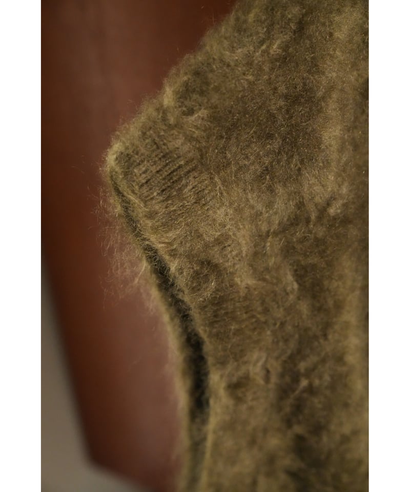 Olde H & Daughter Ex. FUR CASHMERE N/B VEST | M