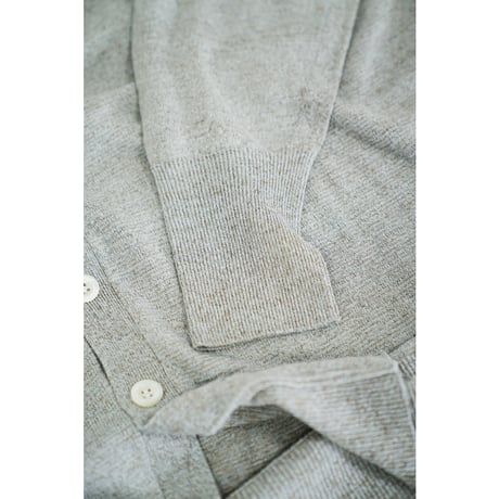Olde H&Daughter LINEN SILK PLAIN STITCH V NECK C/D