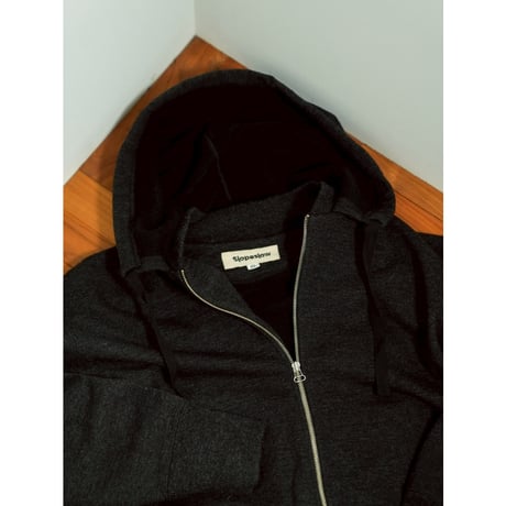 Slopeslow Ex.WOOL FRENCH TERRY FULL ZIP HOODIE