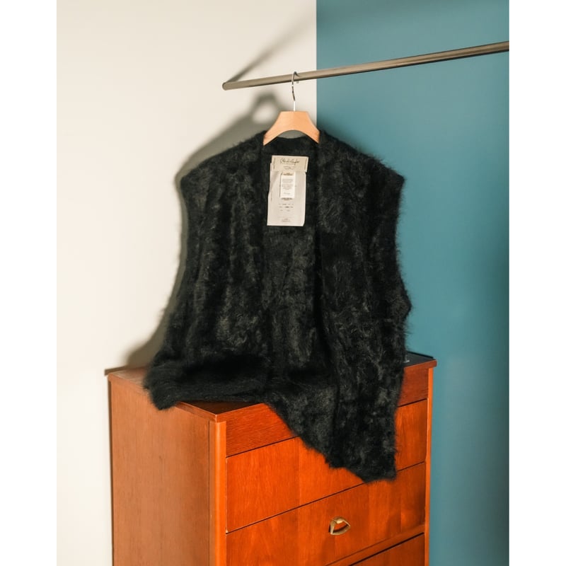 Olde H & Daughter Ex. FUR CASHMERE N/B VEST | M