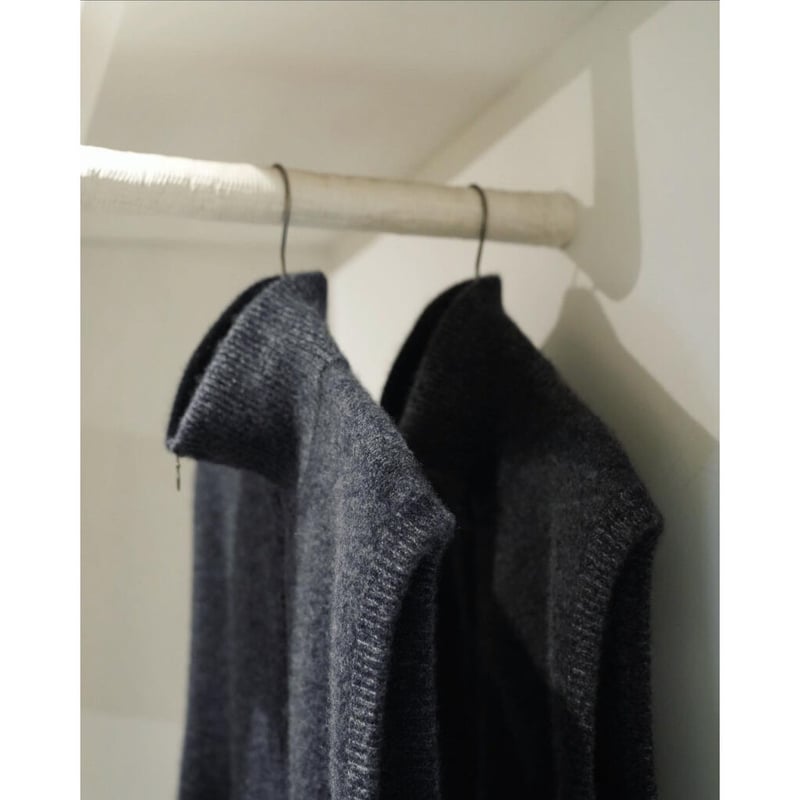 MAATEE&SONS Ex. CASHMERE ZIP UP VEST (俺のちゃんちゃんこ