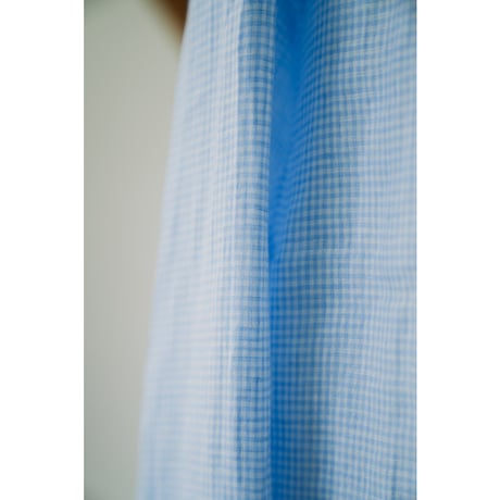 Bourrienne Paris X Ex. SCULPTEUR LIN CHECKS BLUE