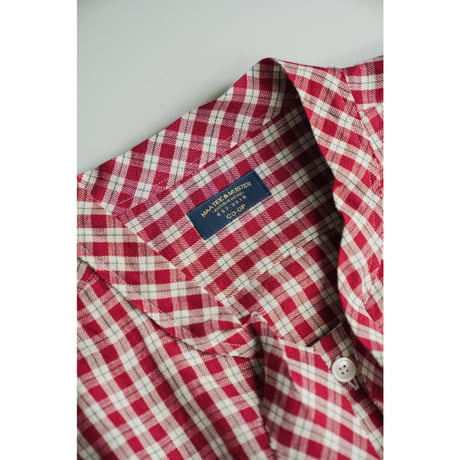 MAATEE&SONS Ex.  紐SHIRTS "LINEN/SILK CK"
