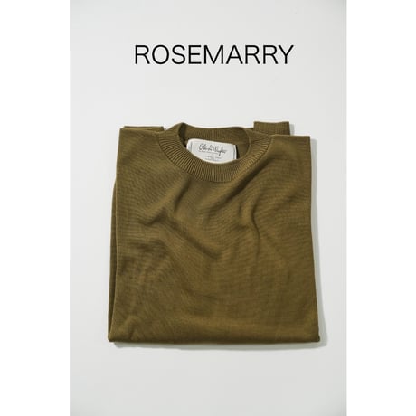 【more variation】Olde H & Daughter SILK PLAIN STITCH CREW NECK P/O