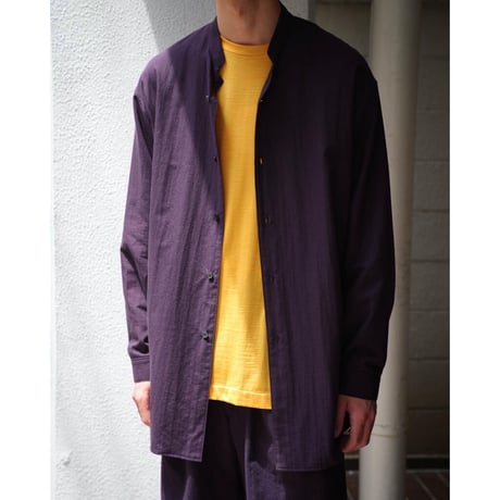 tilt the authentics Ex. Cashmere Blend Stand Collar Shirt