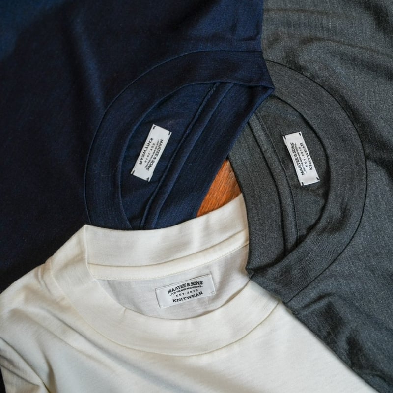 MAATEE&SONS WASHABLE SILK TEE L/S | MusterWerk