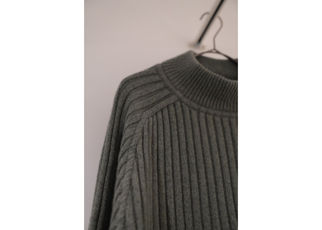 slopeslow Lamb's Cashmere Rib Mock Sweater | Mu