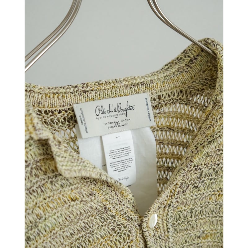 Olde H&Daughter COTTON WRAP STITCHES CARDIGAN |