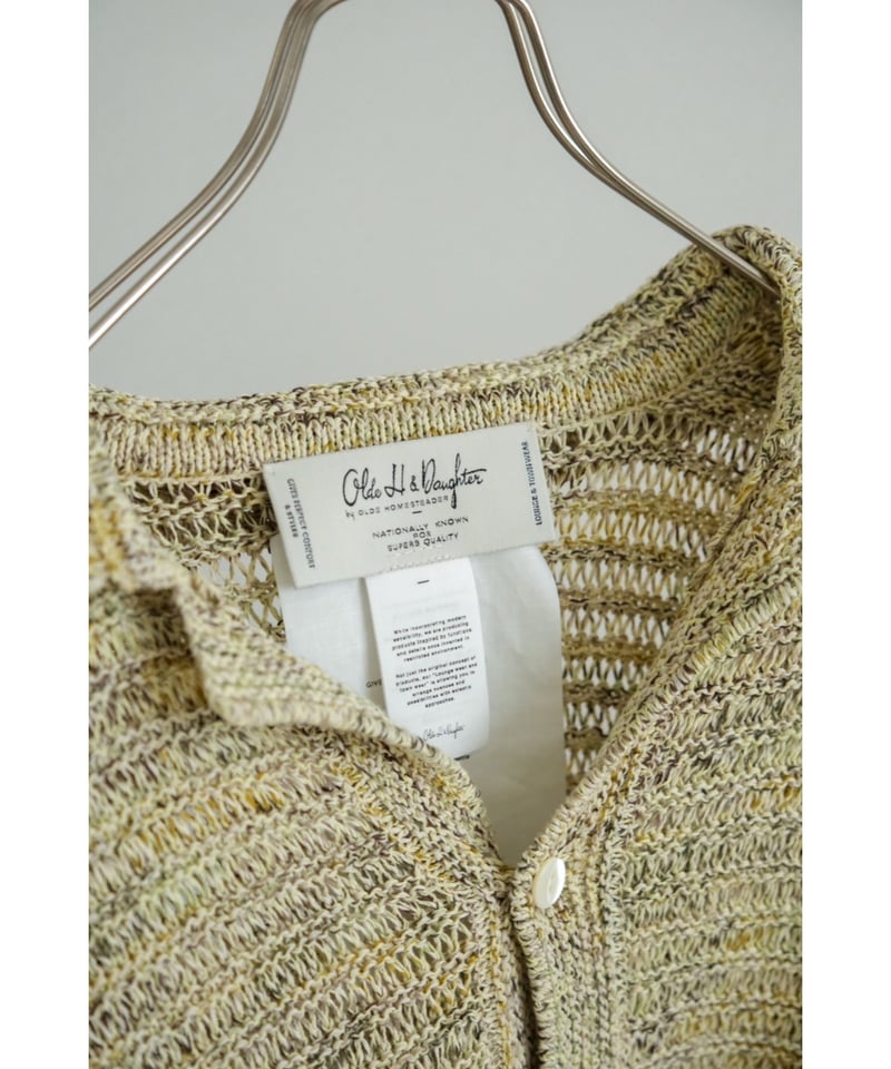 olde h &daughter カーディガン Olde H&Daughter / SILK PLAIN STITCH CARDIGAN – Auba Jaconelli