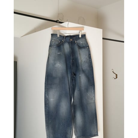 ANCELLM AGING WIDE DENIM 5P PANTS