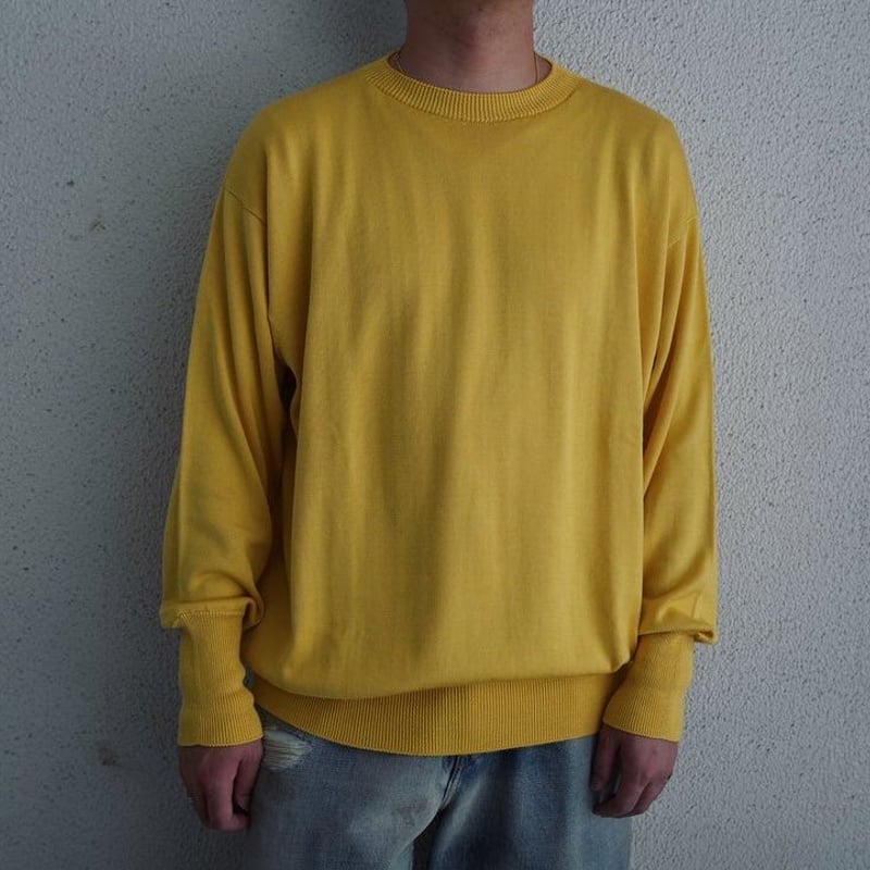 トップス Olde H & Daughter SILK PLAIN CREW NECK Olde H & Daughter SILK PLAIN STITCH CREW NECK K