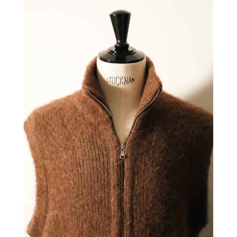 MAATEE&SONS RBALPACA-CASHMERE/MINK 畦ひょっとこ起毛ZIP