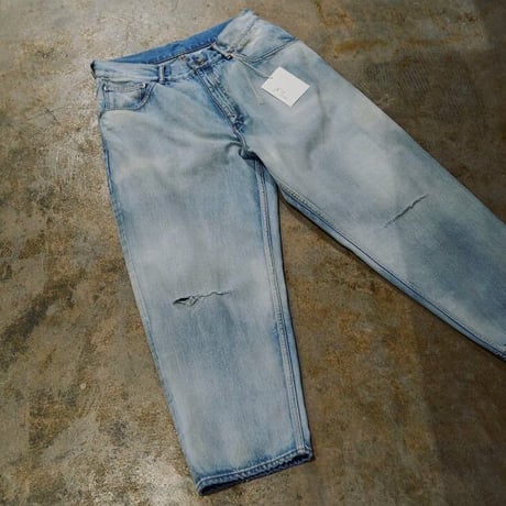 ANCELLM Ex. 5P SELVEDGE RIPPED KNEES DENIM PANTS USED
