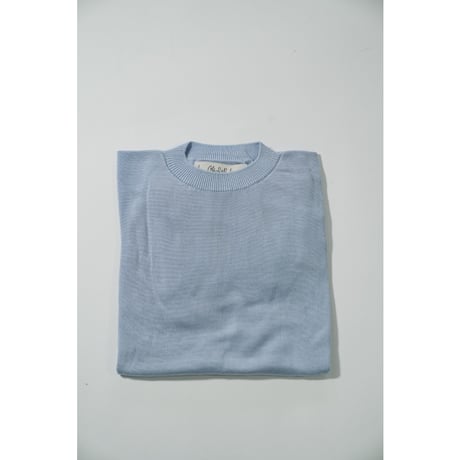 【more variation】Olde H & Daughter SILK PLAIN STITCH CREW NECK P/O