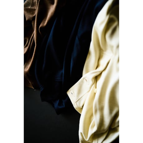 MAATEE&SONS WASHABLE SILK HENLEY NECK L/S