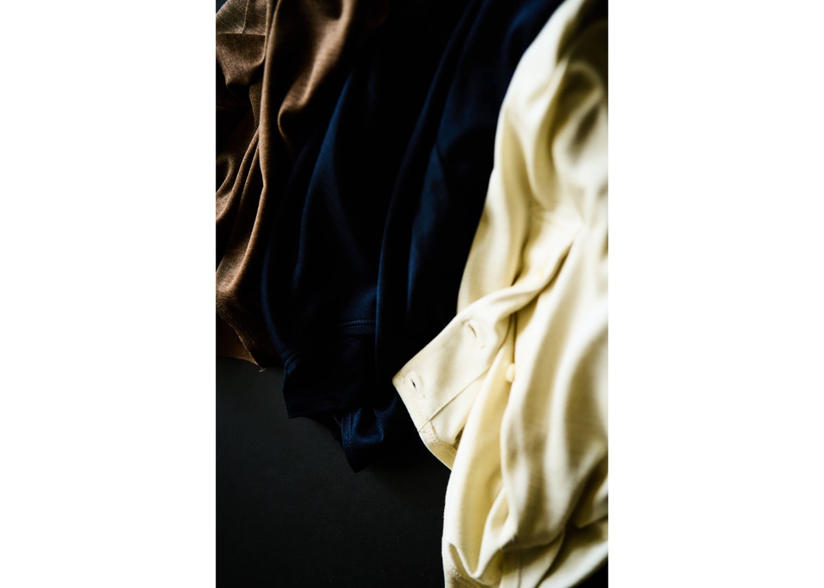 MAATEE&SONS WASHABLE SILK HENLEY NECK L/S | Mus