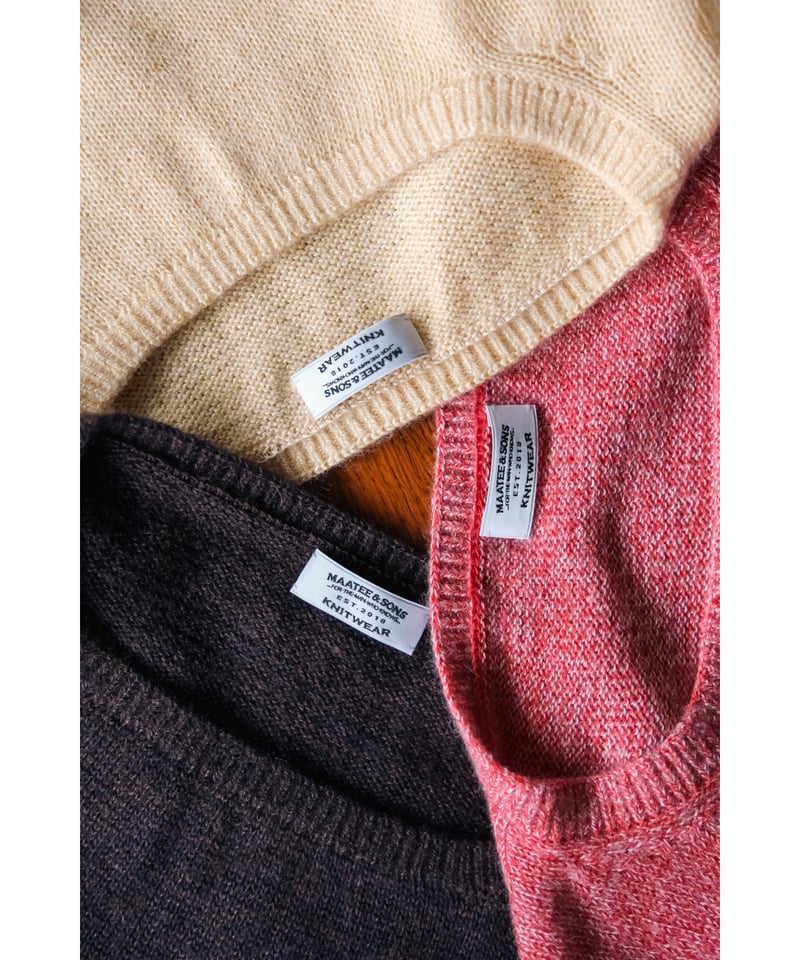 MAATEE&SONS SILKCASH C/N SWEATER | MusterWerk