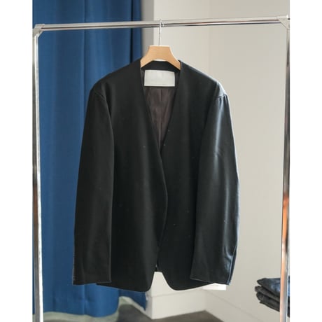 nonnotte Wool Gabardine Draping No Collar N Jacket