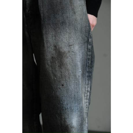 ANCELLM AGING MIDDLE STRAIGHT 5P DENIM PANTS