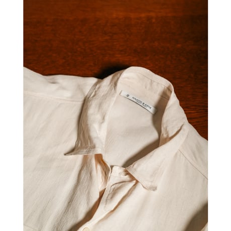 MAATEE&SONS "LINEN SILK二重織り" NOT A PLAIN SHIRTS