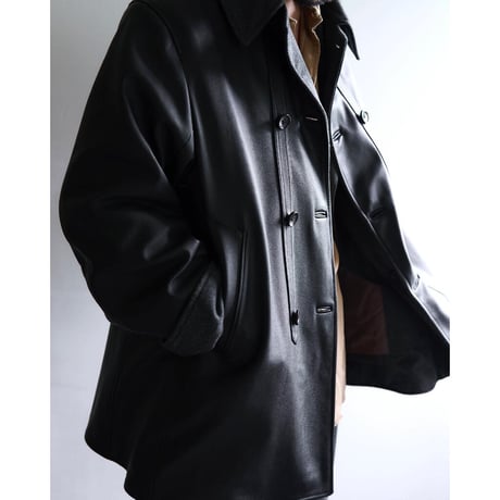 MAATEE&SONS LAMB LEATHER SHORT COAT