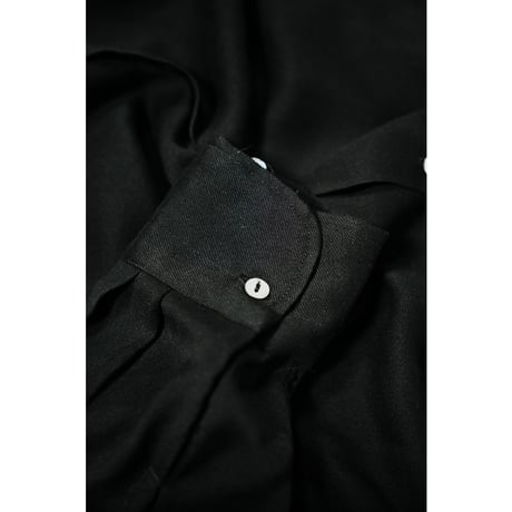 MAATEE&SONS OPEN COLLAR SHIRTS SILKRAYON