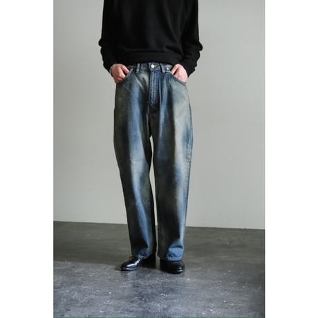 ANCELLM AGING MIDDLE STRAIGHT 5P DENIM PANTS