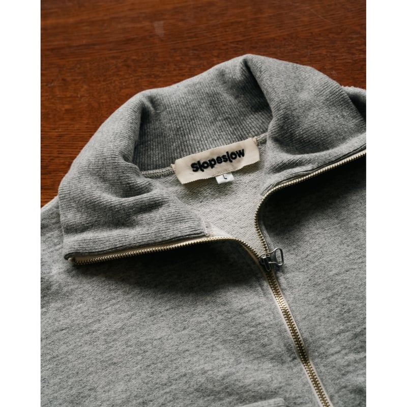 Slopeslow Ex.WOOL FRENCH TERRY HALF ZIP SWEATSH