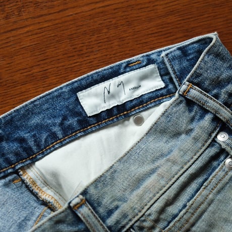 ANCELLM AGING SELVEDGE TAPERED 5P DENIM PANTS