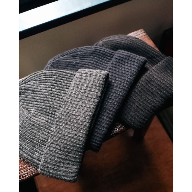 （新品）Picea cashmere（ピセアカシミヤ）リブニットキャップ カシミヤ100％ リブニットキャップ | Material,Cashmere | FUKAKINET