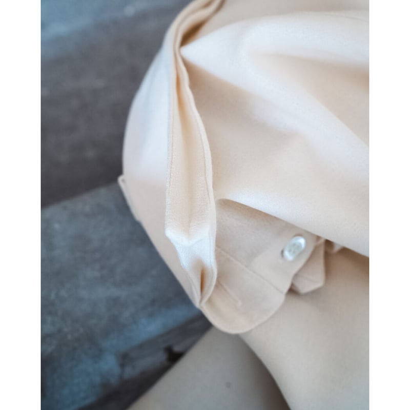 Lea Boberg SC Shirt サンドイッチカラー 白シャツ size3 LEA BOBERG S.C. SHIRT - WOOL CREPE | MusterWerk