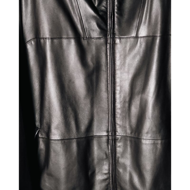 MAATEE&SONS SHEEP GLOVE LEATHER FULL ZIP ANORAK