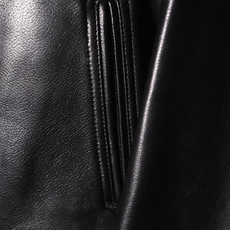 MAATEE&SONS LAMB LEATHER CAR COAT 裏CASHMERE