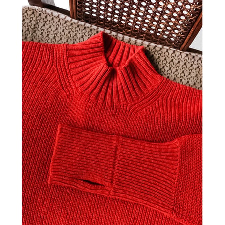 MAATEE&SONS 強撚SHETLAND FINE LAMB ARMY SWEATER
