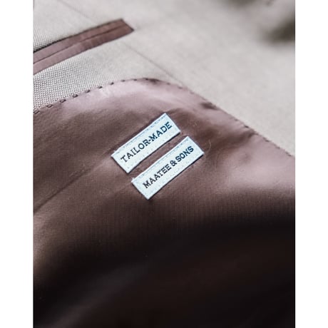 MAATEE&SONS フル毛芯 SINGLE TAILORED "WOOLMOHAIR"