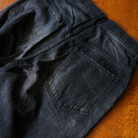 ANCELLM AGING TAPERED 5P DENIM PANTS